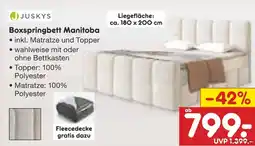 Netto Marken-Discount Juskys boxspringbett manitoba Angebot