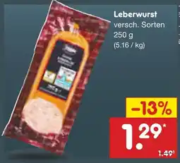 Netto Marken-Discount Leberwurst Angebot