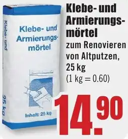 B1 Discount Baumarkt Klebe- und Armierungsmörtel Angebot