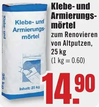 B1 Discount Baumarkt Klebe- und Armierungsmörtel Angebot