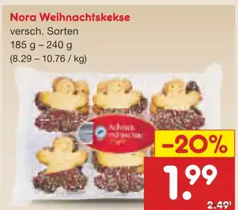 Netto Marken-Discount Nora weihnachtskekse Angebot