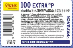 Netto Marken-Discount Payback 100 extra °p Angebot