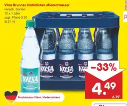 Netto Marken-Discount Vilsa brunnen natürliches mineralwasser Angebot