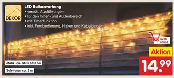 Netto Marken-Discount Dekor led balkonvorhang Angebot