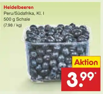 Netto Marken-Discount Heidelbeeren Angebot