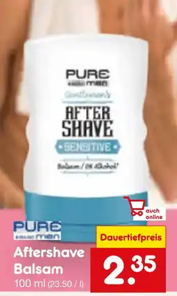 Netto Marken-Discount Pure for men aftershave balsam sensitive Angebot