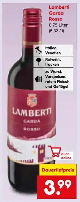 Netto Marken-Discount Lamberti garda rosso Angebot