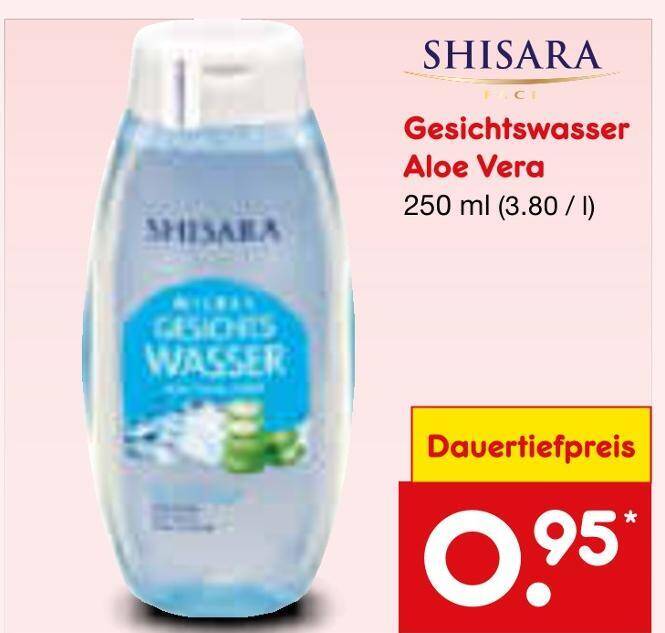 Shisara gesichtswasser aloe vera Angebot bei Netto Marken-Discount