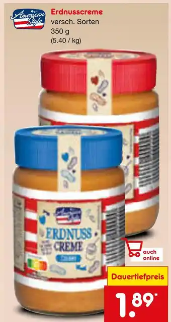 Netto Marken-Discount American style erdnusscreme Angebot