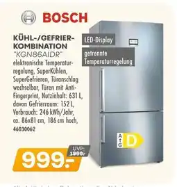 Möbel Kraft Bosch kühl-/gefrier-kombination kgn86aidr Angebot