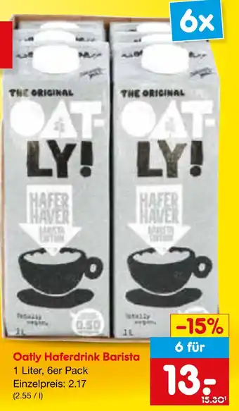 Oatly haferdrink barista