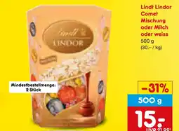 Netto Marken-Discount Lindt lindor comet mischung oder milch oder weiss Angebot