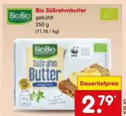 Netto Marken-Discount Biobio bio süßrahmbutter Angebot