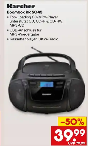 Netto Marken-Discount Karcher boombox rr 5045 Angebot