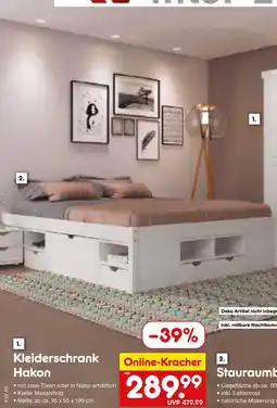 Netto Marken-Discount Kleiderschrank hakon Angebot