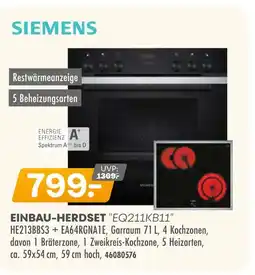 Möbel Kraft Siemens einbau-herdset eq211kb11 Angebot