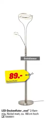 Höffner Led-deckenfluter „oval“ Angebot