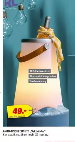 Höffner Akku-tischleuchte „sektkühler“ Angebot