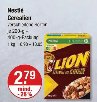 V Markt Nestlé cerealien lion karamell und schokolade Angebot