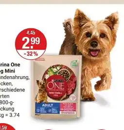 V Markt Purina one adult mini Angebot