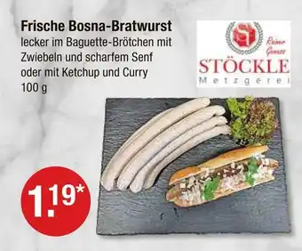 V Markt Stöckle metzgerei frische bosna-bratwurst Angebot