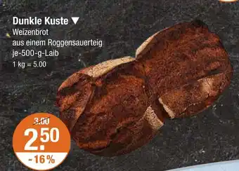 V Markt Dunkle kuste Angebot