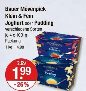 V Markt Bauer mövenpick klein & fein joghurt Angebot