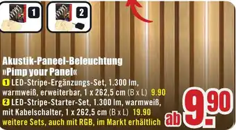 B1 Discount Baumarkt Akustik-Paneel-Beleuchtung Pimp your Panel Angebot