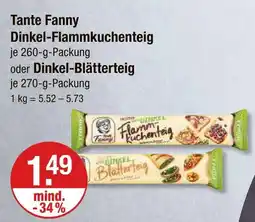 V Markt Tante fanny dinkel-flammkuchenteig Angebot