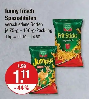 V Markt Funny frisch frit-sticks ungarisch Angebot