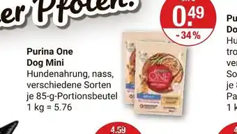 V Markt Purina one dog mini Angebot