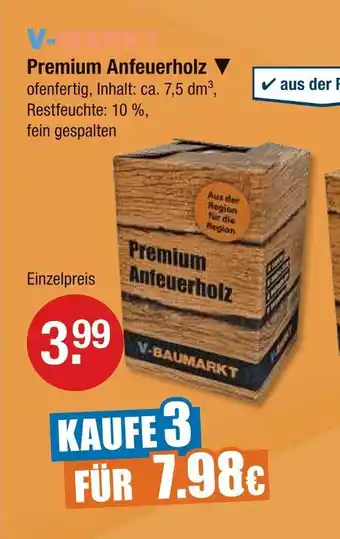 V Markt V-markt premium anfeuerholz Angebot