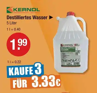V Markt Kernol destilliertes wasser Angebot