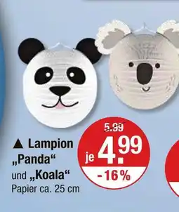 V Markt Lampion panda Angebot