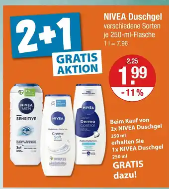 V Markt Nivea duschgel sensitive Angebot