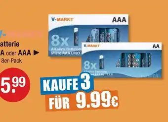 V Markt V-markt alkaline batterien aa Angebot