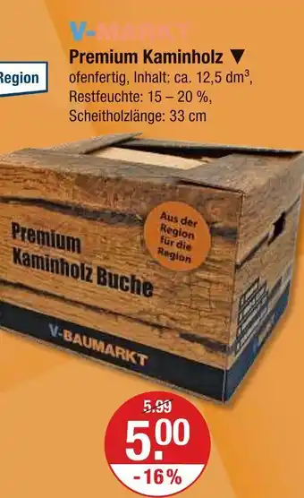 V Markt V-markt premium kaminholz Angebot