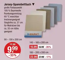 V Markt V-markt jersey-spannbetttuch Angebot