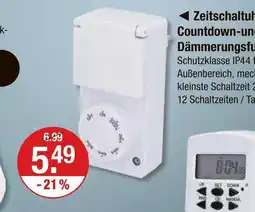 V Markt Zeitschaltuhren countdown- und dämmerungsfunktion Angebot