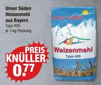 V Markt Unser süden weizenmehl type 405 Angebot