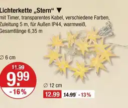 V Markt Lichterkette „stern“ Angebot