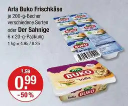 V Markt Arla buko frischkäse verschiedene sorten Angebot