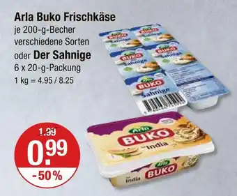 V Markt Arla buko frischkäse verschiedene sorten Angebot