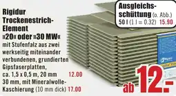 B1 Discount Baumarkt Rigidur Trockenestrich Element 20 oder 30 MW Angebot