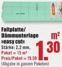 B1 Discount Baumarkt Faltplatte/ Dämmunterlage "easy cut" Angebot