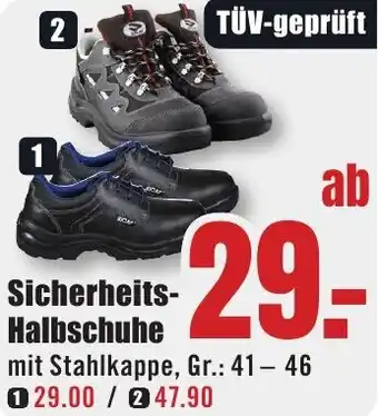 B1 Discount Baumarkt Sicherheits Halbschuhe Angebot