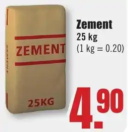 B1 Discount Baumarkt Zement Angebot