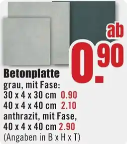 B1 Discount Baumarkt Betonplatte Angebot