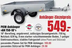 B1 Discount Baumarkt PKW-Anhänger AN 750-10" Angebot