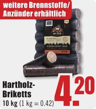 B1 Discount Baumarkt Hartholz Briketts Angebot